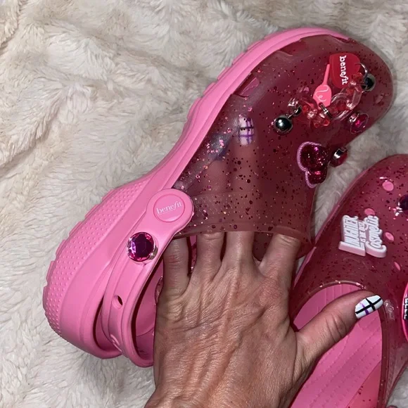 New CROCS x benefit cosmetics ADULT classic clogs
